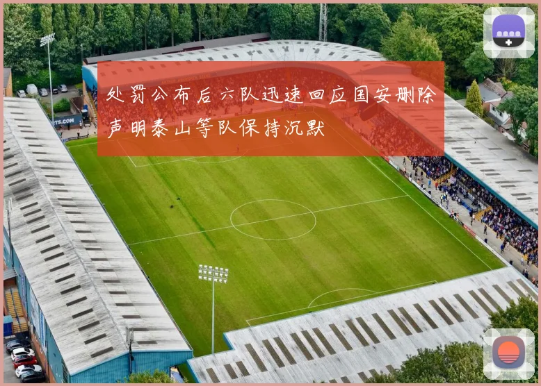 处罚公布后六队迅速回应国安删除声明泰山等队保持沉默